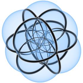 4 térkiterjedéső gömb vetülete